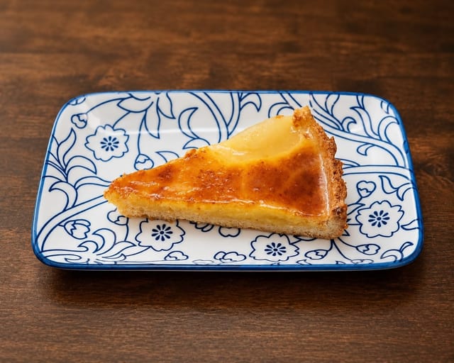 Pear tart.